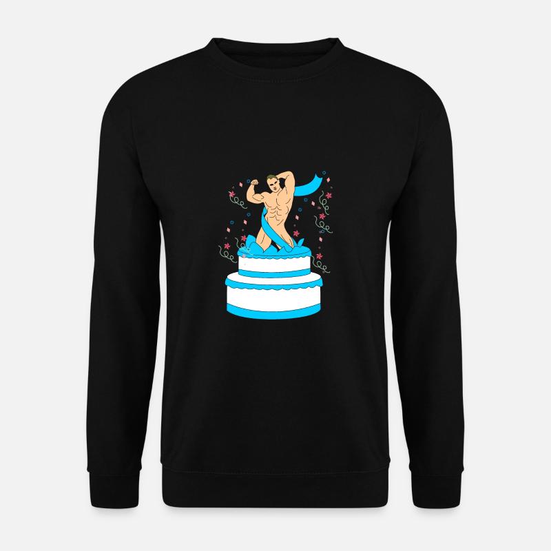 Striptease Überraschung Mann Nackt Junggesellen - Unisex Pullover - Schwarz