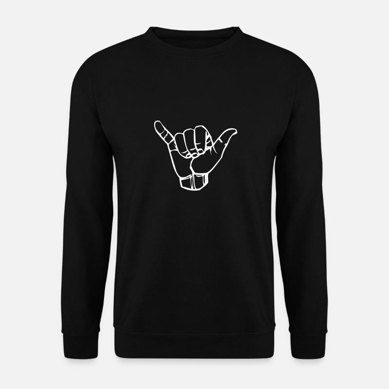 Gebärdensprache Zeichen Gebärde Ypsilon Y Why - Unisex Pullover - Schwarz