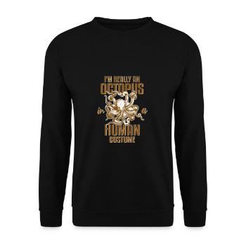 Costume de poulpe poulpe - Sweat-shirt Unisexe - noir - Devant - Alina (178cm) & Michal (187cm)