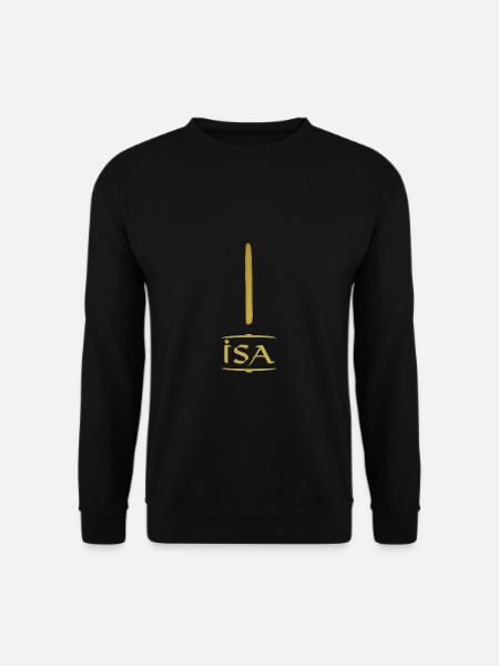 Isa - Rune / Older Futhark / Seria 24 run - Bluza unisex - czarny
