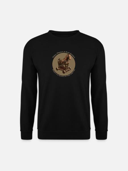 Méfiez-vous des cadeaux portant les Grecs - Sweat-shirt Unisexe - noir