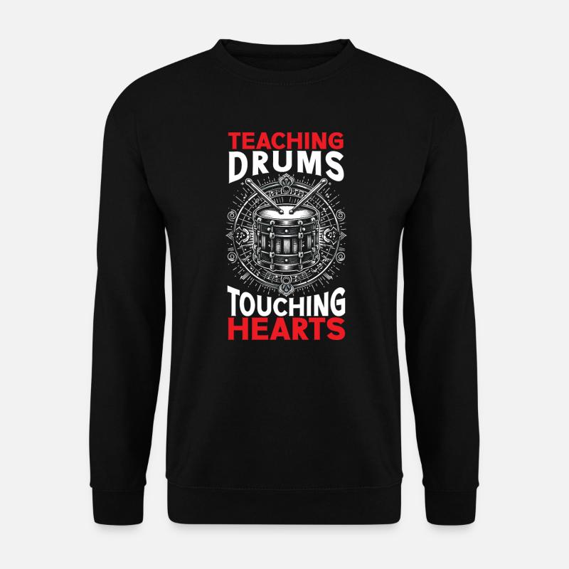 Schlagzeuglehrer Trommler Musiker Musiklehrer - Unisex Pullover - Schwarz