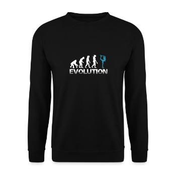 Evolution Figure Skating Ice - Unisex Pullover - Schwarz - Vorne - Alina (178cm) & Michal (187cm)