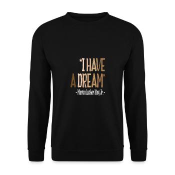 Journée Martin Luther King, Jr. - Sweat-shirt Unisexe - noir - Devant - Alina (178cm) & Michal (187cm)