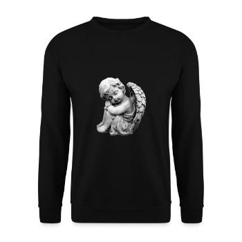 Angel Angel Idée cadeau petit ange - Sweat-shirt Unisexe - noir - Devant - Alina (178cm) & Michal (187cm)
