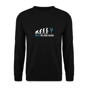 Evolved for Figure Skating Evolution - Unisex Pullover - Schwarz - Vorne - Alina (178cm) & Michal (187cm)