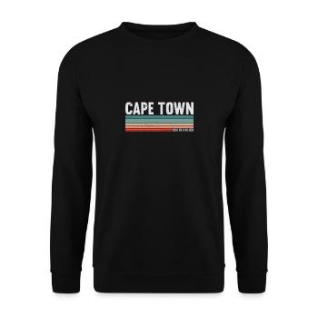 Cape Town South Africa - Unisex Sweatshirt - black - Front - Alina (178cm) & Michal (187cm)
