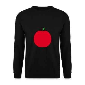 Apple - Unisex Sweatshirt - black - Front - Alina (178cm) & Michal (187cm)