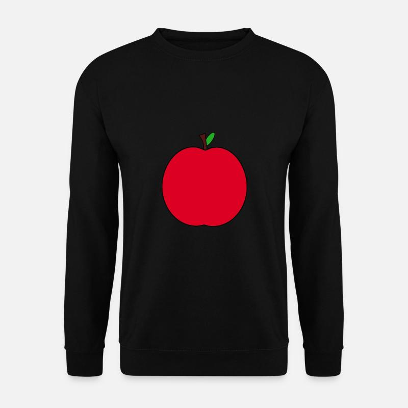 Apfel - Unisex Pullover - Schwarz