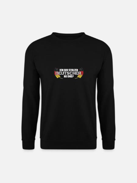 Ich Bin Stolzer Deutscher Na Und? - Unisex Pullover - Schwarz
