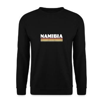Namibia Vintage - Unisex Pullover - Schwarz - Vorne - Alina (178cm) & Michal (187cm)