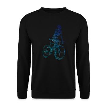 Vélo de route Hommes Femmes Vélo de route Vélo de route Vélo de route - Sweat-shirt Unisexe - noir - Devant - Alina (178cm) & Michal (187cm)