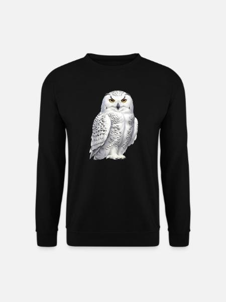 Schnee-Eule - Unisex Pullover - Schwarz