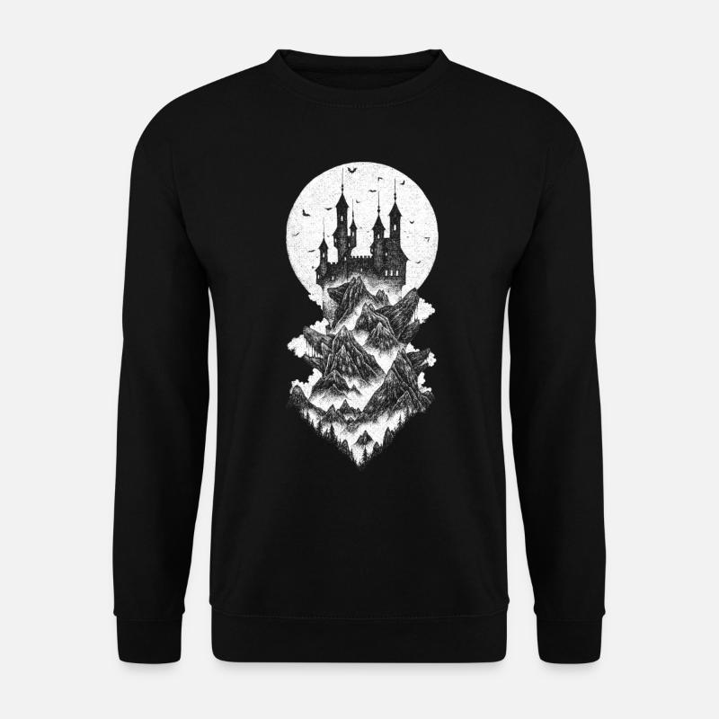 Schloss Dracula - weiß - Unisex Pullover - Schwarz