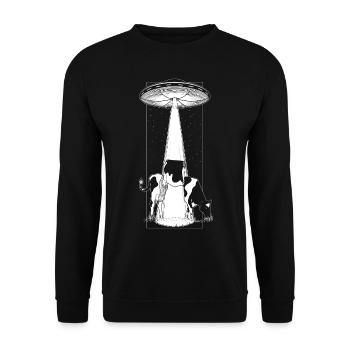 Enlèvement - Version noire - Sweat-shirt Unisexe - noir - Devant - Alina (178cm) & Michal (187cm)