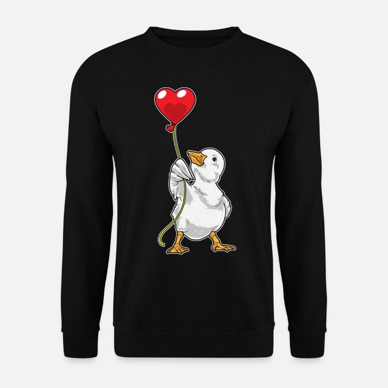 Duck Balloon - Unisex Sweatshirt - black