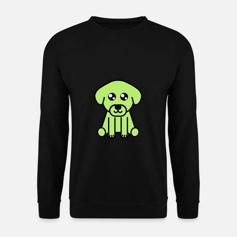 Mignon chien motif - Sweat-shirt Unisexe - noir