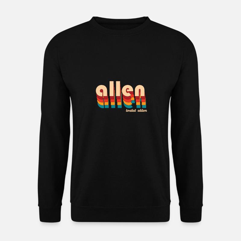 Retro Allen Name - Unisex Sweatshirt - black