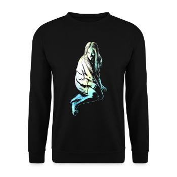 Ice girl - Unisex Sweatshirt - black - Front - Alina (178cm) & Michal (187cm)