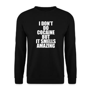 T-shirt humoristique à slogan anti-drogue - Sweat-shirt Unisexe - noir - Devant - Alina (178cm) & Michal (187cm)