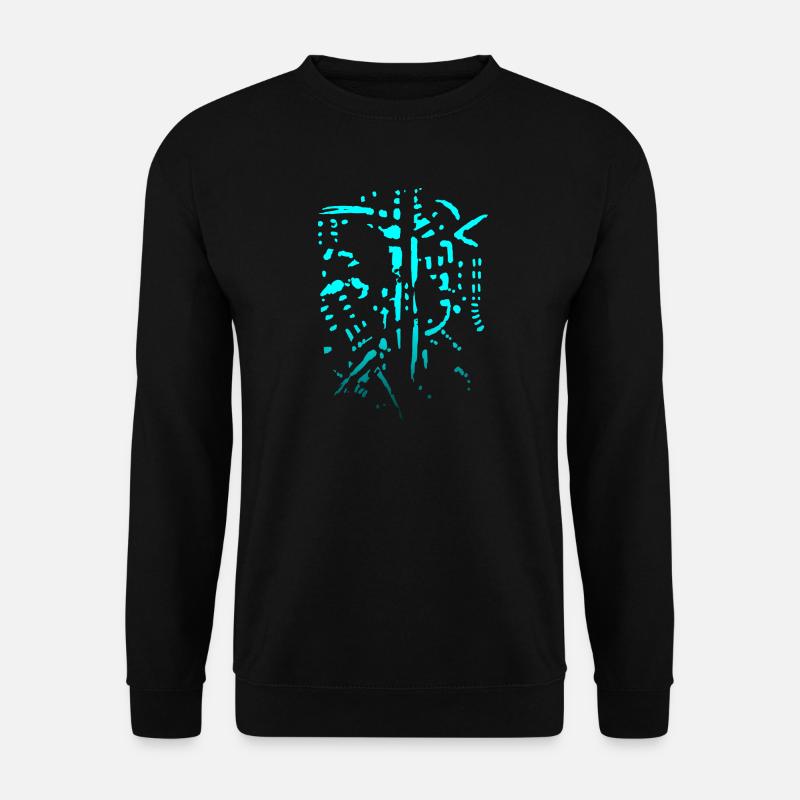 Biking Horror - Skelett Abstrakt - Unisex Pullover - Schwarz