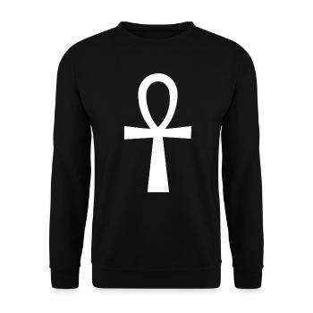 Hieroglyphs - Unisex Sweatshirt - black - Front - Alina (178cm) & Michal (187cm)