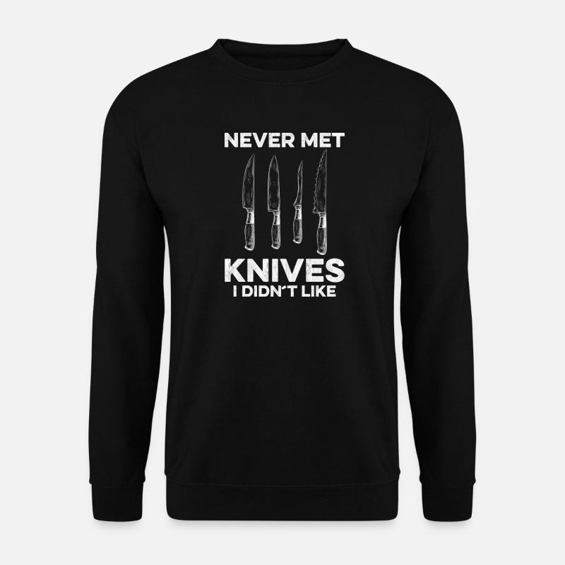 Knife Making Messermacher Design - Unisex Pullover - Schwarz