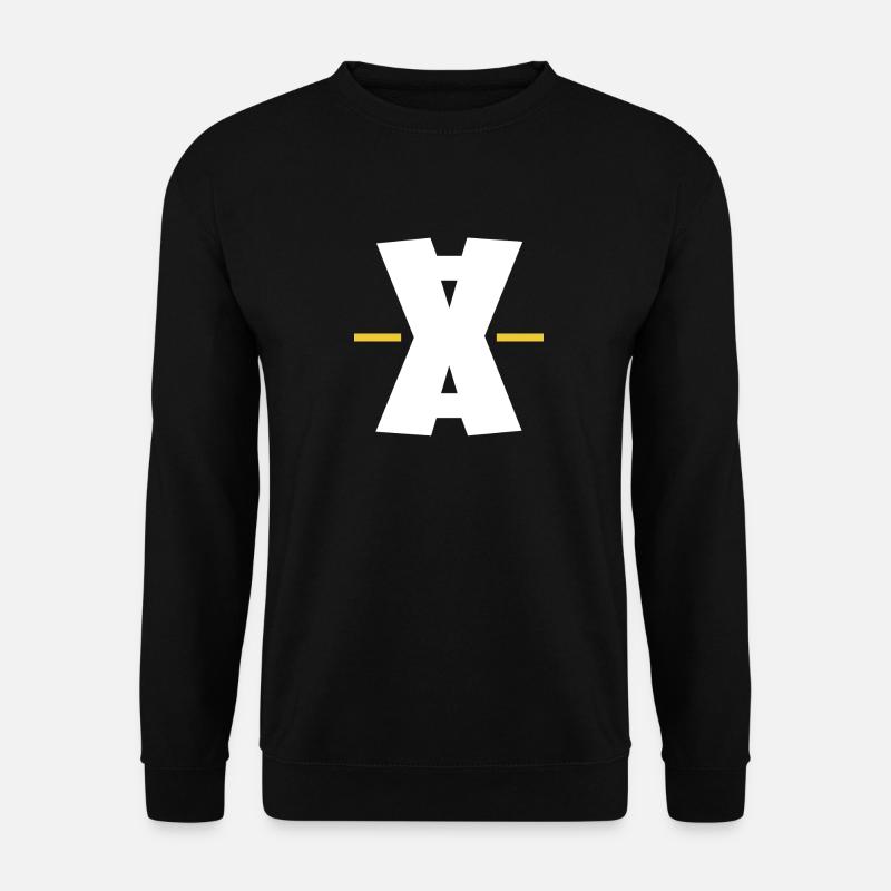 Art numérique Double X dash - Sweat-shirt Unisexe - noir
