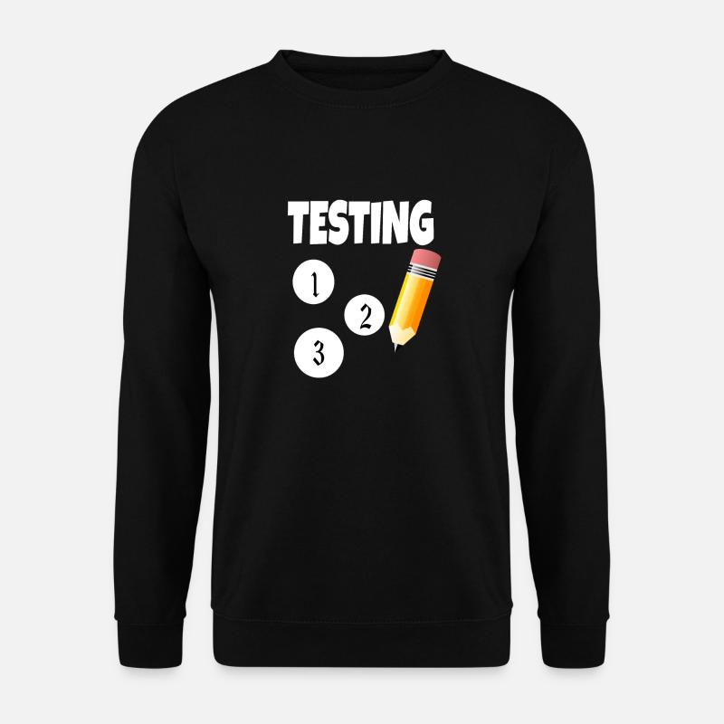 Test 123 avec un crayon - Sweat-shirt Unisexe - noir