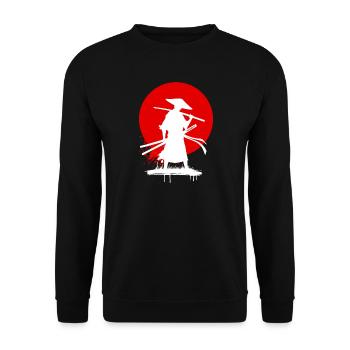 Japanese Animation Manga Comic Anime Animation - Unisex Sweatshirt - black - Front - Alina (178cm) & Michal (187cm)