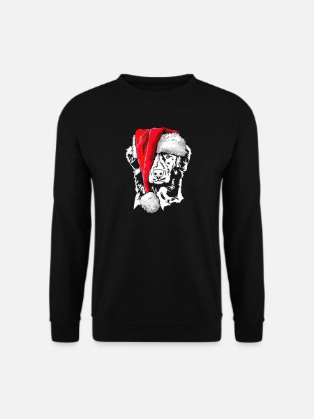 Santa Nova Scotia Duck Tolling Retriever Weihnacht - Unisex Pullover - Schwarz
