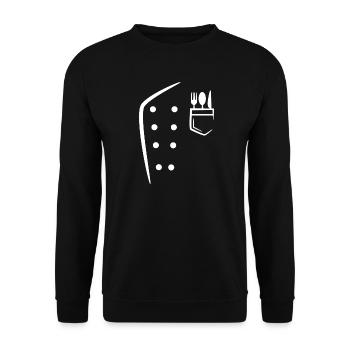 Chef, Travail, Bourreau de travail, Profession, Succès, Carrière - Sweat-shirt Unisexe - noir - Devant - Alina (178cm) & Michal (187cm)