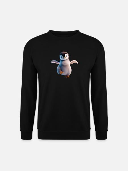 A happily dancing penguin - Unisex Sweatshirt - black