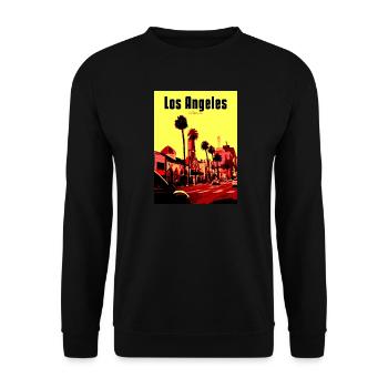 Scène de rue PopArt de Los Angeles - Sweat-shirt Unisexe - noir - Devant - Alina (178cm) & Michal (187cm)