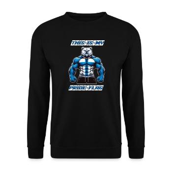 Das ist meine stolze Flagge Finnland Bär - Unisex Pullover - Schwarz - Vorne - Alina (178cm) & Michal (187cm)