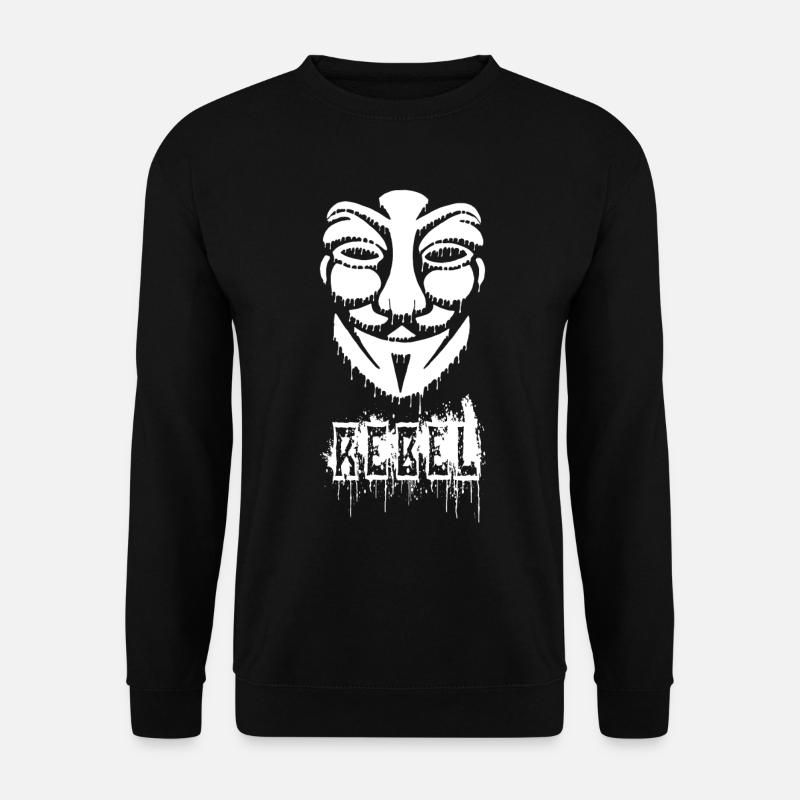 Graffiti anonyme - Sweat-shirt Unisexe - noir