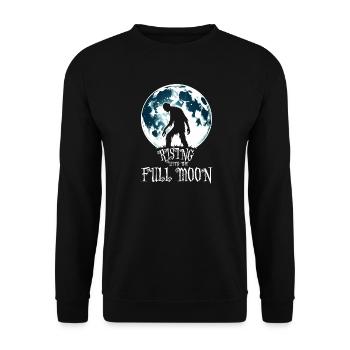 ZOMBIE SE LEVANT AVEC LA PLEINE LUNE - Sweat-shirt Unisexe - noir - Devant - Alina (178cm) & Michal (187cm)