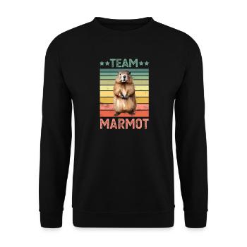 Marmot - Unisex Sweatshirt - black - Front - Alina (178cm) & Michal (187cm)