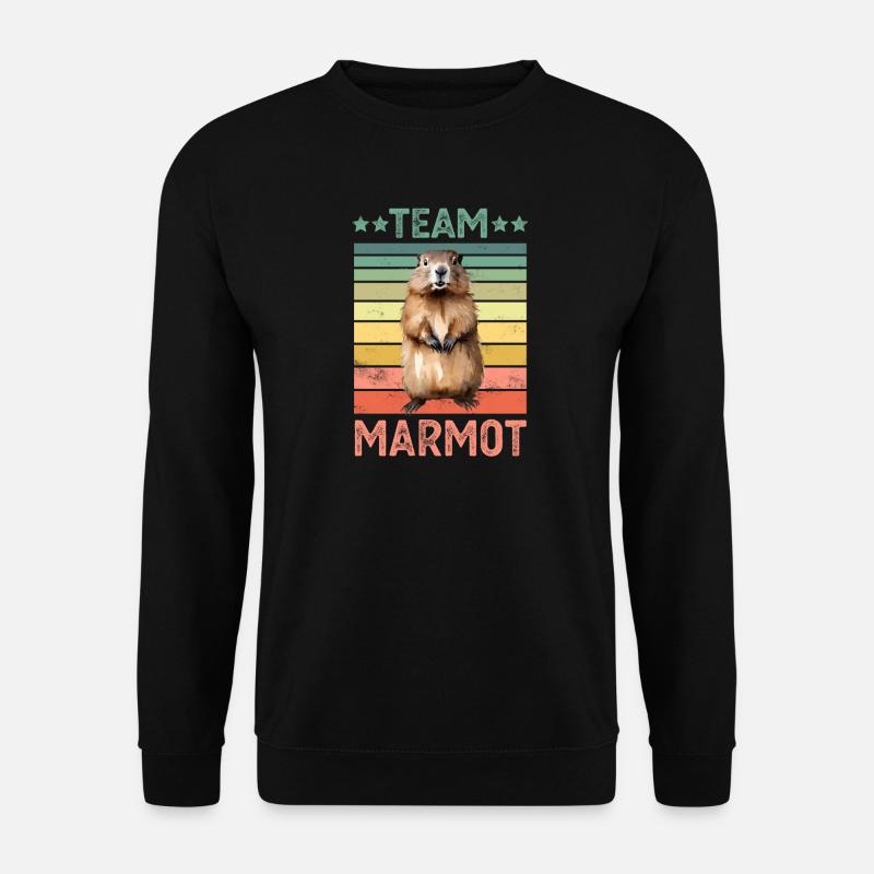 Murmeltier - Unisex Pullover - Schwarz