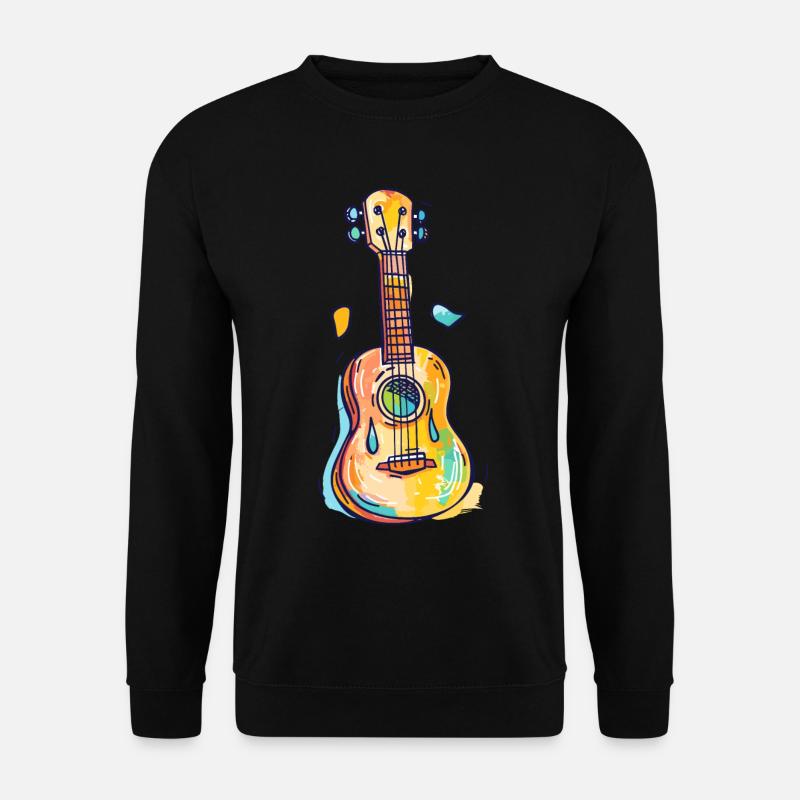 Ukulele Comic Look - Unisex Sweatshirt - black