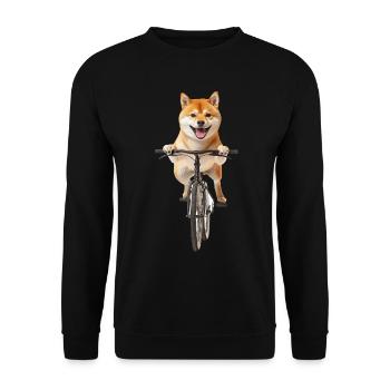 Shiba Inu - Unisex Pullover - Schwarz - Vorne - Alina (178cm) & Michal (187cm)