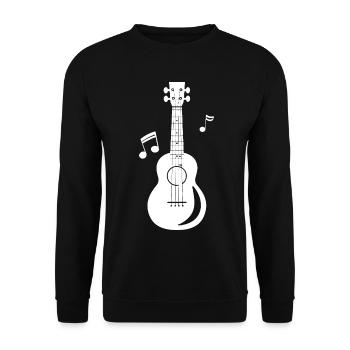 Graphiques Ukulele - Sweat-shirt Unisexe - noir - Devant - Alina (178cm) & Michal (187cm)