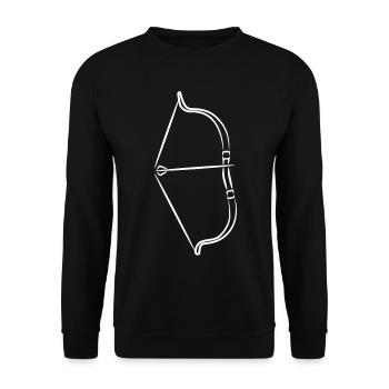 Bow and arrow - Unisex Sweatshirt - black - Front - Alina (178cm) & Michal (187cm)