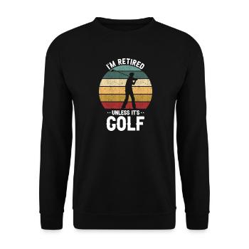 Cool Golf Dad Like Regular Dad But Cooler - Unisex Pullover - Schwarz - Vorne - Alina (178cm) & Michal (187cm)