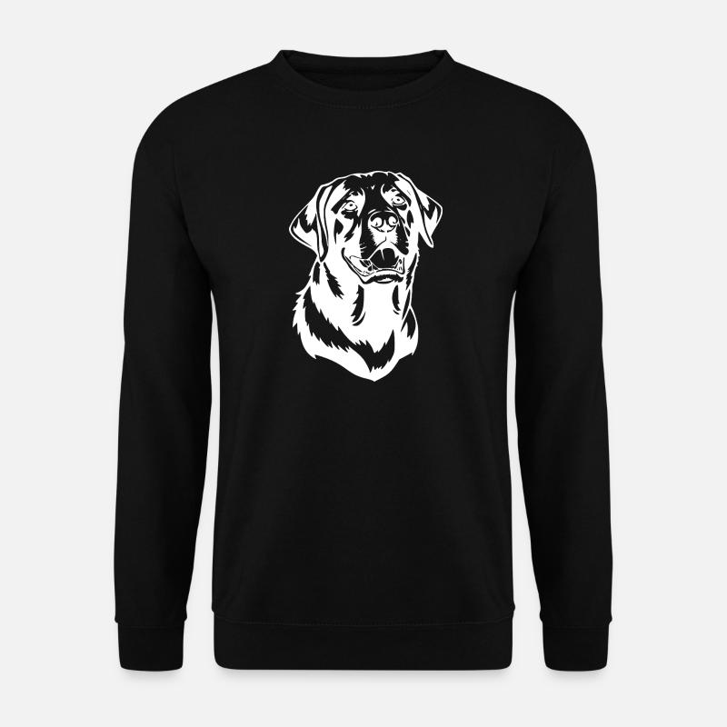 Hund Hundekopf T-shirt Geschenk - Unisex Pullover - Schwarz