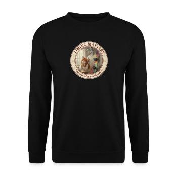 Fursona Timing Matters - Unisex Sweatshirt - black - Front - Alina (178cm) & Michal (187cm)