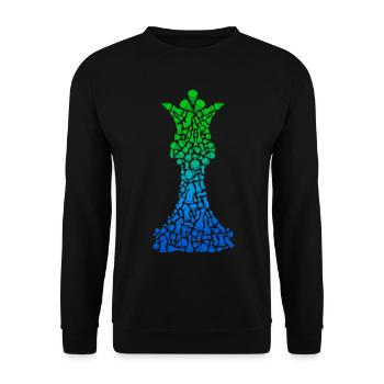 Chess Chess Pieces Chess Game Chess Player - Unisex Sweatshirt - black - Front - Alina (178cm) & Michal (187cm)