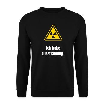 Design de mèmes drôles – « J’ai du charisme » - Sweat-shirt Unisexe - noir - Devant - Alina (178cm) & Michal (187cm)
