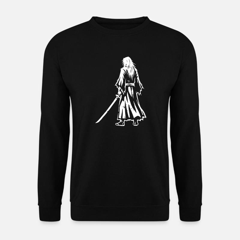 Anime Ronin Swordsman Back - Sweat-shirt Unisexe - noir