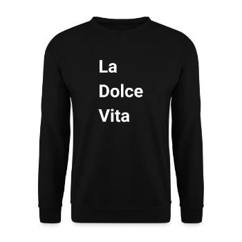La Dolce Vita  - Unisex Pullover - Schwarz - Vorne - Alina (178cm) & Michal (187cm)